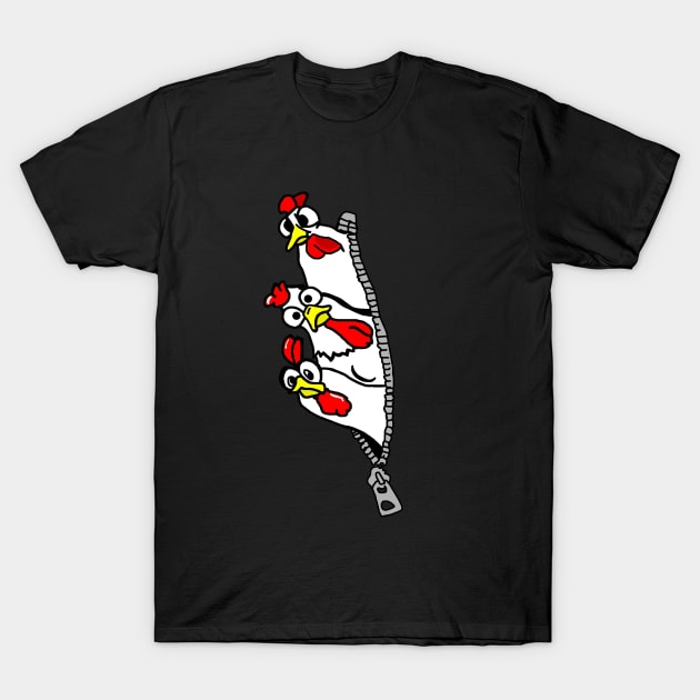 Chicken Trio T-Shirt by imphavok